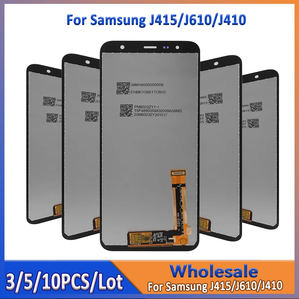GEFENSI оптовая продажа 3/5/10 шт./лот для Samsung Galaxy J415/J610/J410 ЖК-дисплей N с сенсорным дигитайзером в сборе J4 +