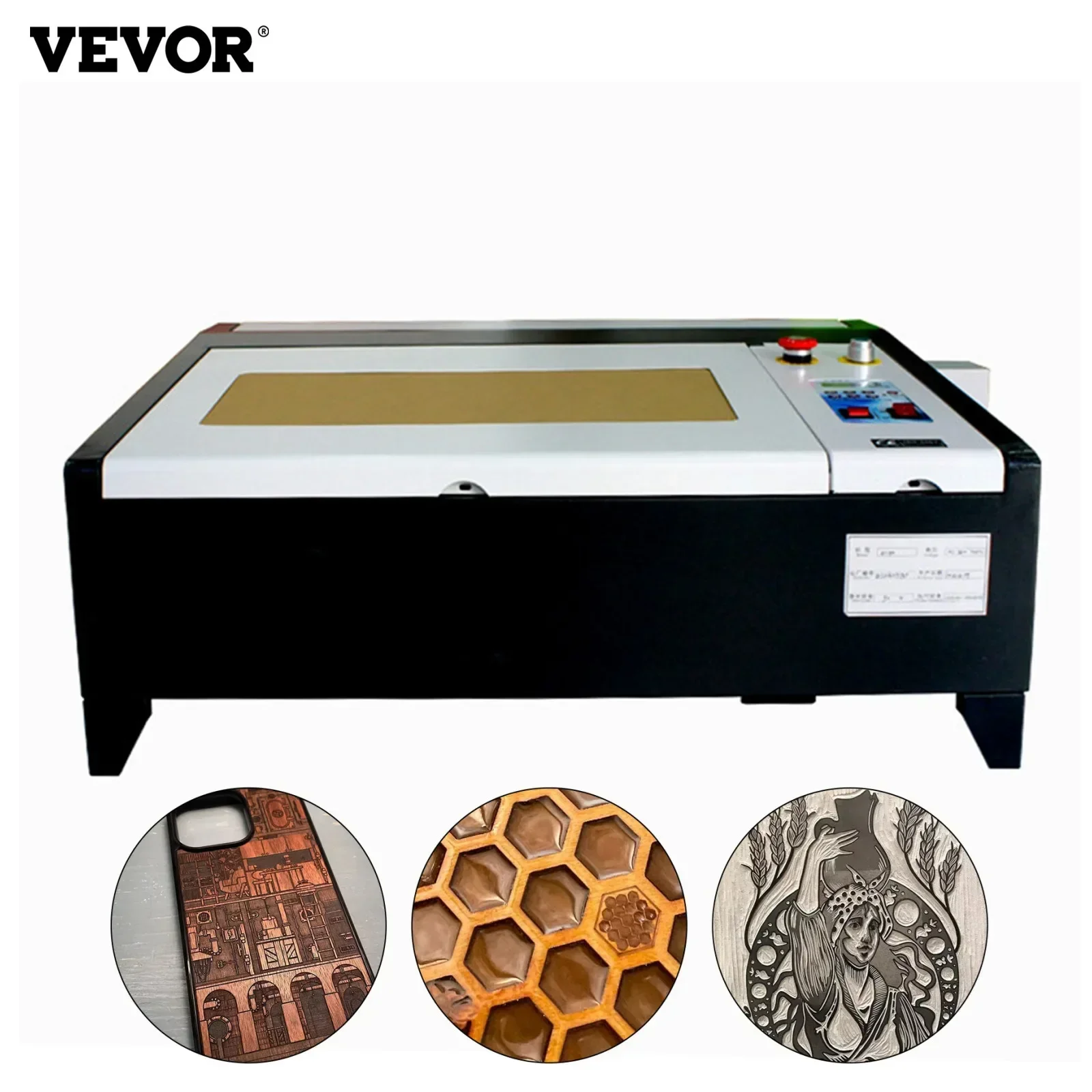 VEVOR CNC 40W Laser Machine 400*400 mm Laser Engraver 50W Laser Engraving Cutting Tool For Acrylic Wood