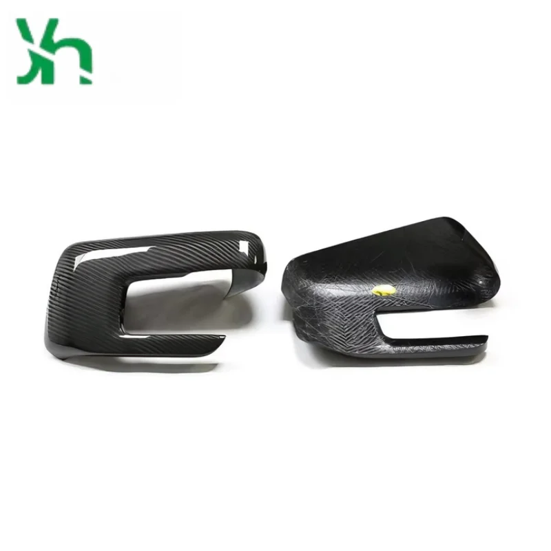 2015年以降のフォード・ラプターF150用ドライカーボンファイバーサイドミラーカバー新品状態右側配置