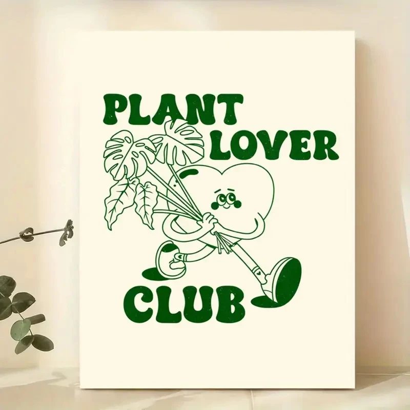 Plant Lover Club Botanische Wandkunstdrucke Leinwand Malerei Poster Bild für Wohnzimmer Esszimmer Küche Zimmer Home Decor