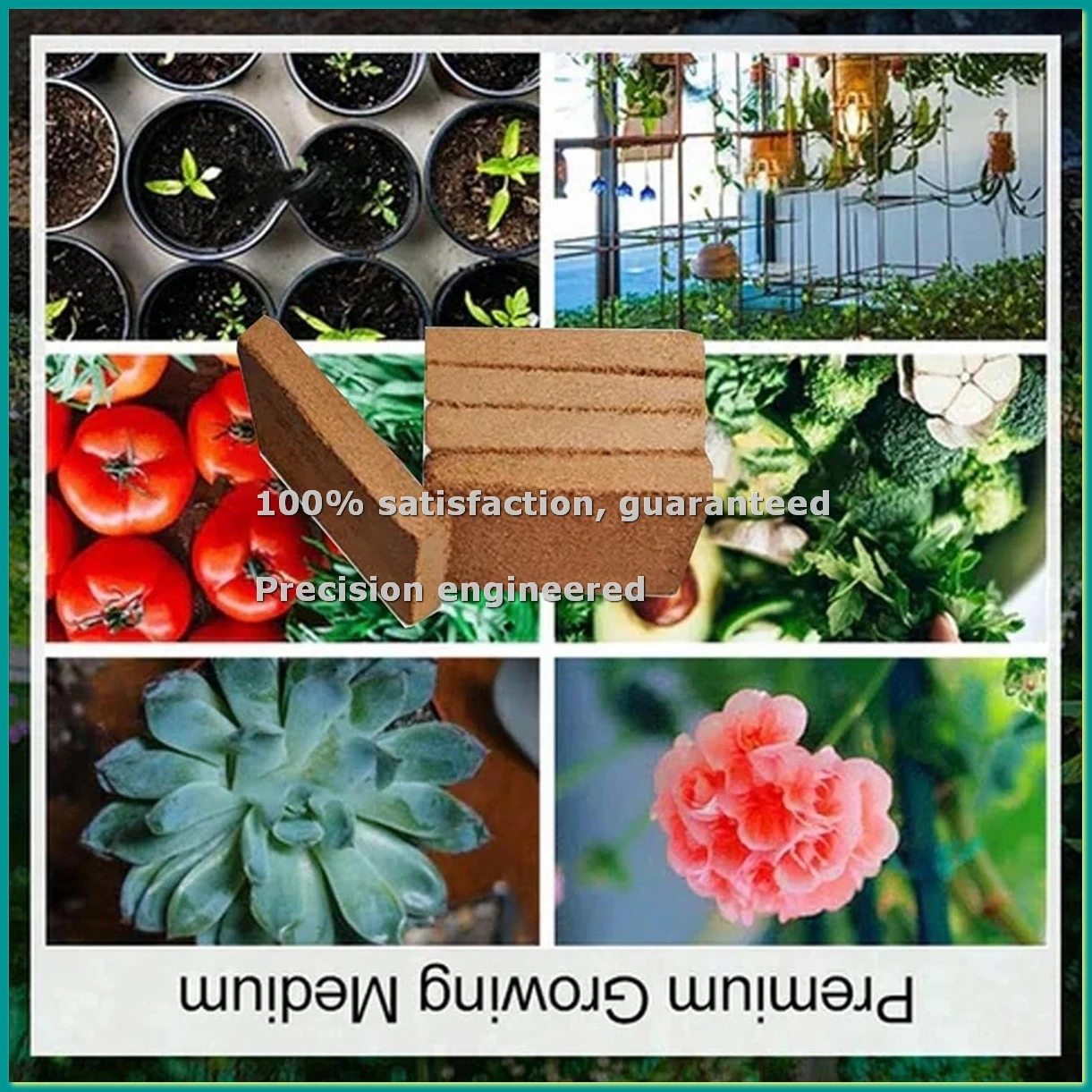 

6 шт. органического кокосового волокна для растений, органические кокосовые брикеты, натуральные органические прессованные кокосовые кубики - AC17