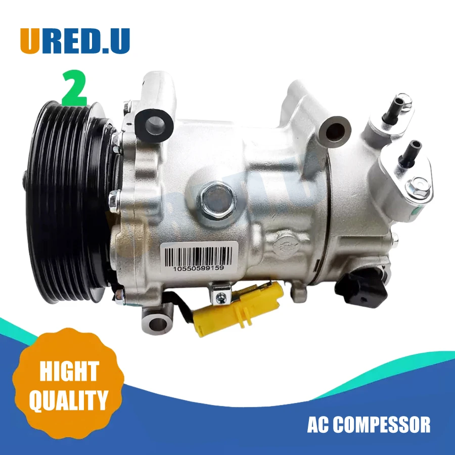 

SD6C12 6C12 AC Compressor For Peugeot 207 CC 1.6 2008 9822826880 9651910980 9659875780 9670318880 9671216280 9678656080 96786560