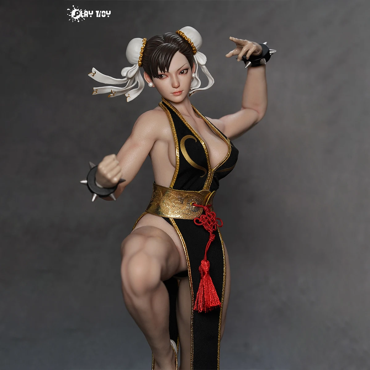 

HiPlay PLAY TOY Fighting Goddess 2.0 - Black Outfit Seamless Design moveable eyeball 1/6 Scale Miniature Action Figurine P023A