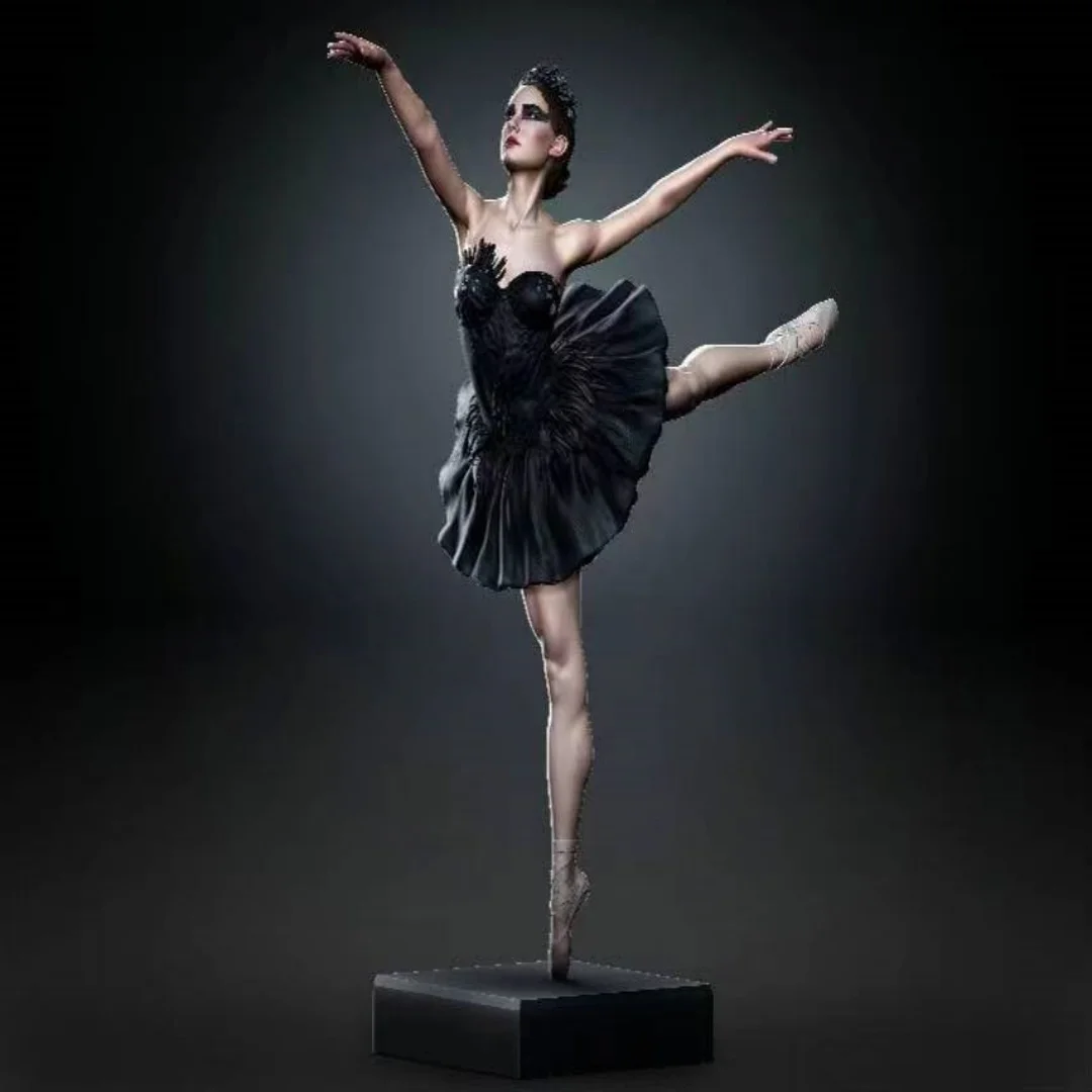 Figura de resina a escala 1/24, Ballet de cisne negro Nsfw, Kit de modelo de dos versiones, estatua, juguete de impresión 3D sin montar y sin pintar