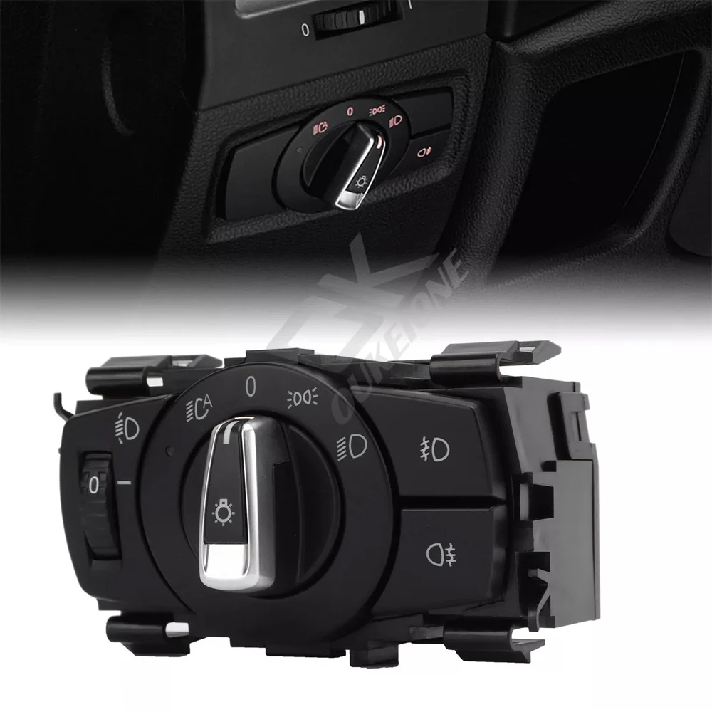 61319169406 Headlamp Switch Headlight Knob Button Assembly for BMW 1 3 X1 Series E81 E87 E90 E91 E92 E84 6131 9169 406