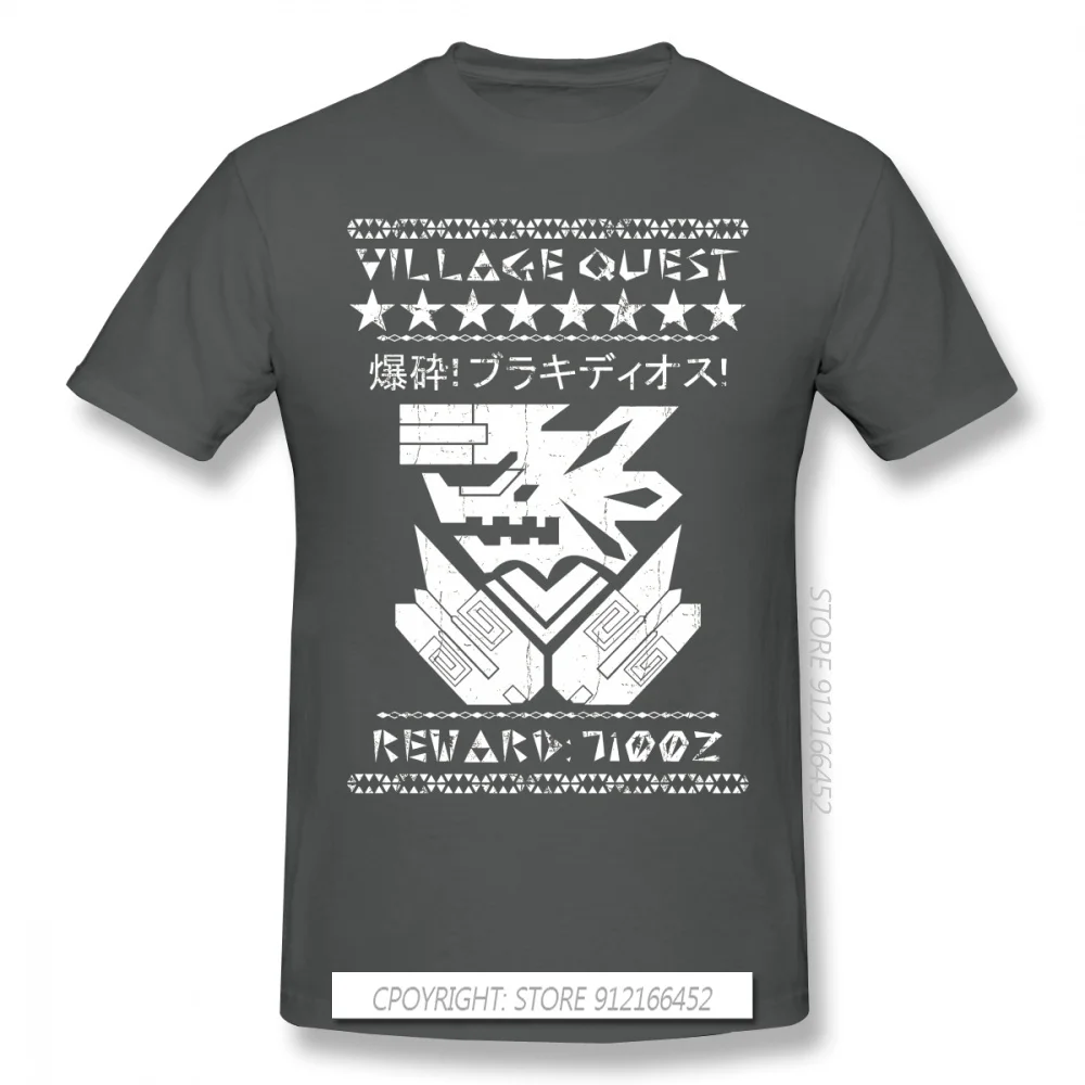 Village Quest Print 100% Cotton Funny T Shirts Monster Hunter Felyne Palico Game Men Fashion Streetwear