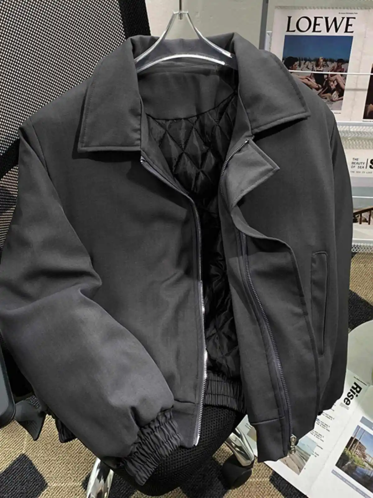 

Women's Black Gothic Warm Thicke Jacket Coat Harajuku Long Sleeve Teenage Autumn Jacket 2000s Emo Vintage Outerwear Clothes 2025