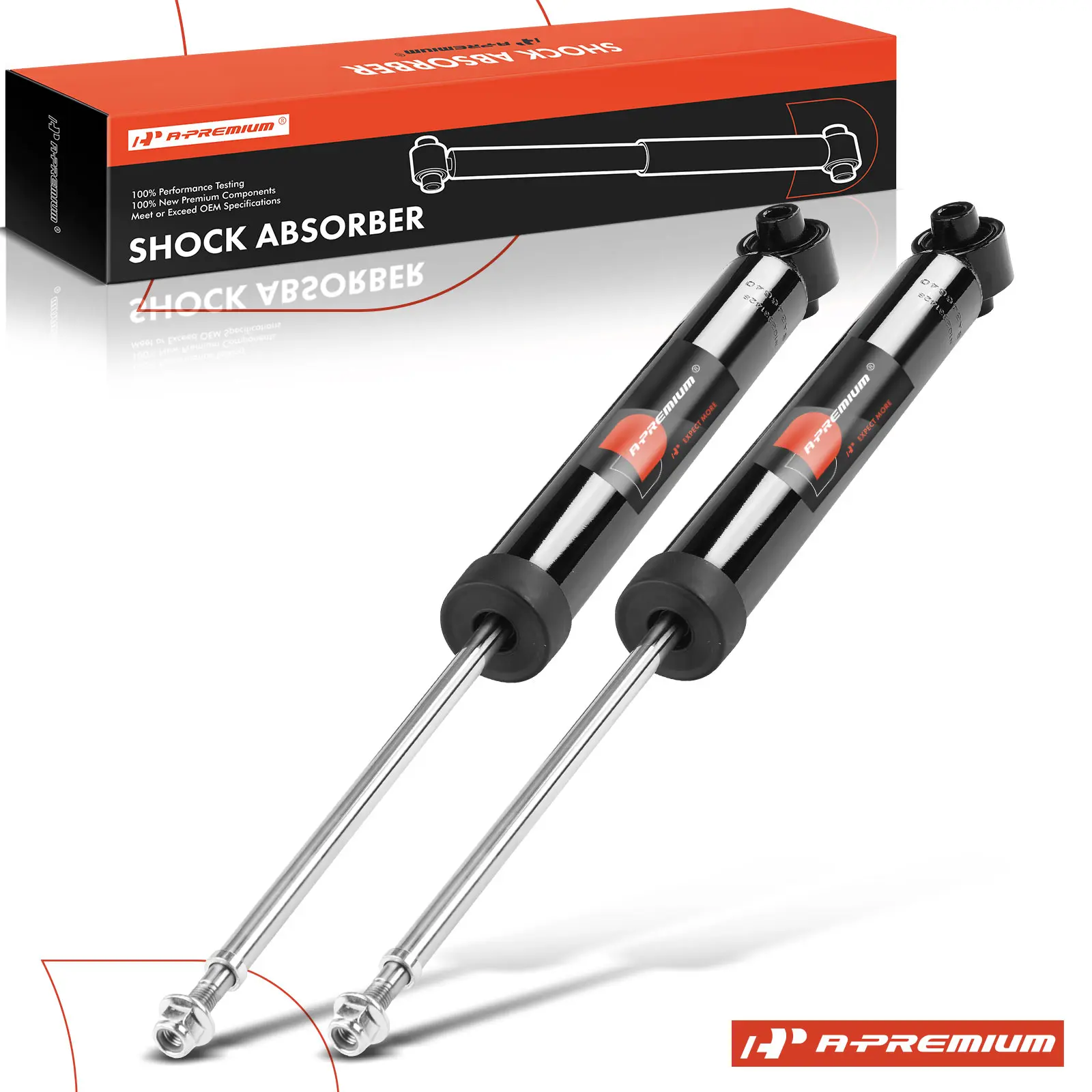 A-Premium Pair Rear Shock Absorber for Hyundai Elantra 2017-2020 Veloster 2019-2021 Kona 2024-2025 Ioniq Kia Niro 2017-2022