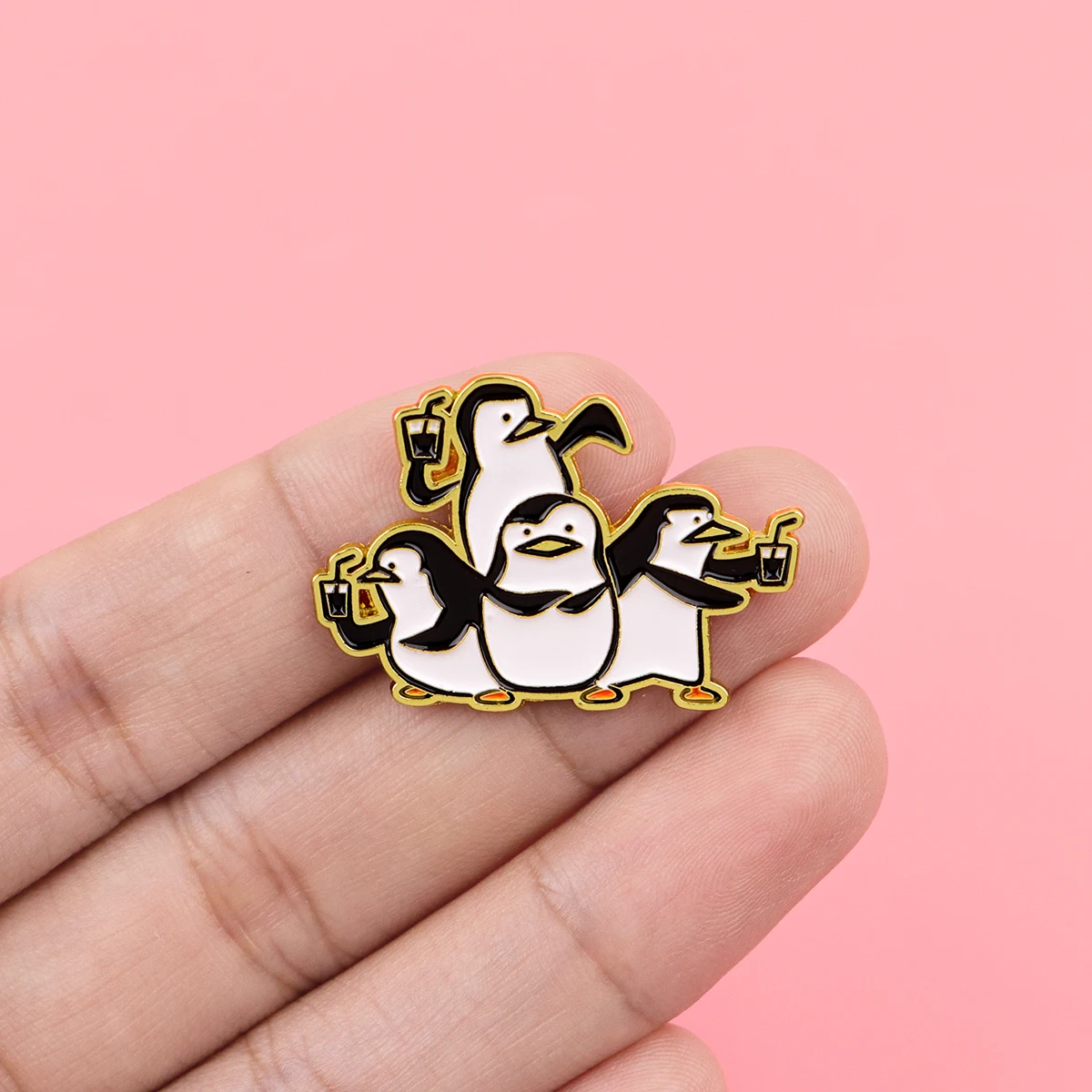 Cute Penguin Enamel Pin Cartoon Animal Brooch 