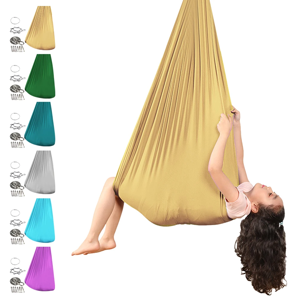 Sensory Swing Calming Compression Therapy Swing Hammock Healing & Relaxing Cuddle Sensory Swing for Autism Aspergers ADHD