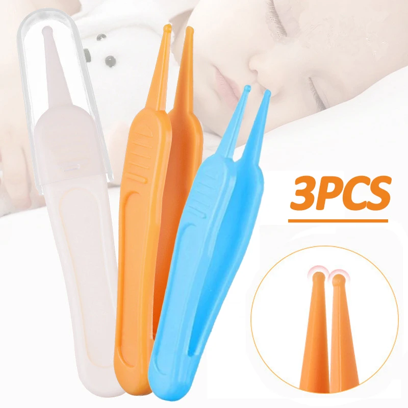 1/3pcs Baby Nose Cleaning Special Nose Clipper ABS Plastic Round Nose Forceps Safety Cleaning Tool Children\'s Nose Care Supplies