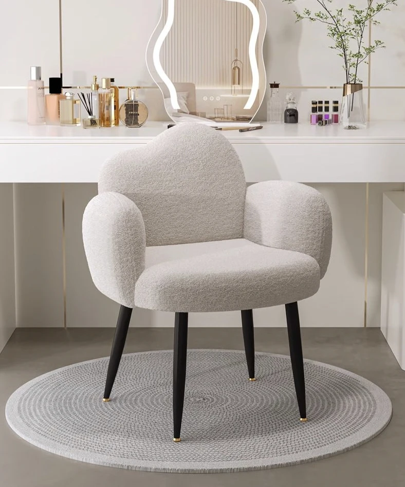 %¥ Light Luxury Style Bedroom Furniture Fashion Makeup Vanity Desk Chairs Dressing Chair