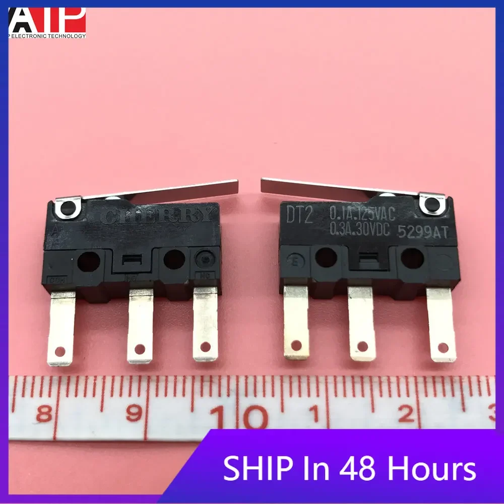 5PCS DT2 3 feet micro switch micro limit travel switch button Original spot inventory