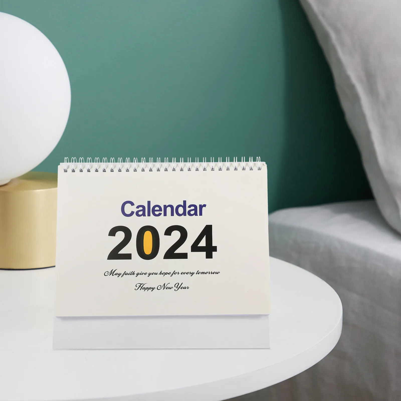

Simple Elegant Desktop Calendar Sturdy Standing Month Calendar for Teachers Students Office Workers Home Supplies Decorative