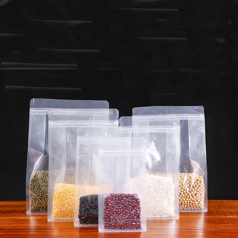 100pcs/Clear Plastic Ziplock Bags Sealable for Cereals Fruits Cookies Beverages Food and Christmas Gifts Packaging!