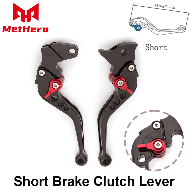 

Short Brake Clutch Levers Aluminum Adjustable CNC Motorcycle Brake Handle For Honda CB125F GLR125 CBR300R/CB300F/FA CB 300