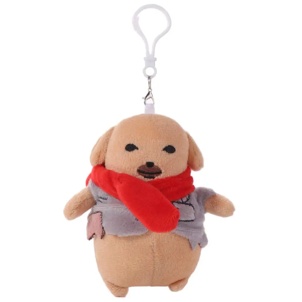 Adorável Cachorrinho de Pelúcia com Molho, Pingente Engraçado de Cachorro de Desenho Animado Kawaii 12cm, Chaveiro de Cachorrinho, Presentes para