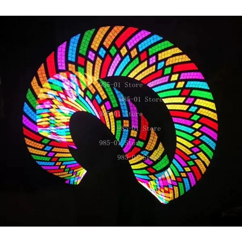 47CM Full Color LED Performance Stick, 60 Lights Digital Pixel Glow Stick, Modified Cool Stage Prop