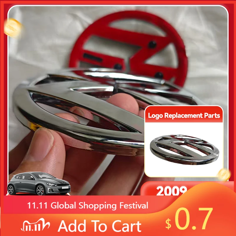 

Для Volkswagen VW внутренние наклейки замена 110 мм 90 мм автомобильная передняя решетка значок задний багажник эмблема крышка логотип для scirocco 2009 2