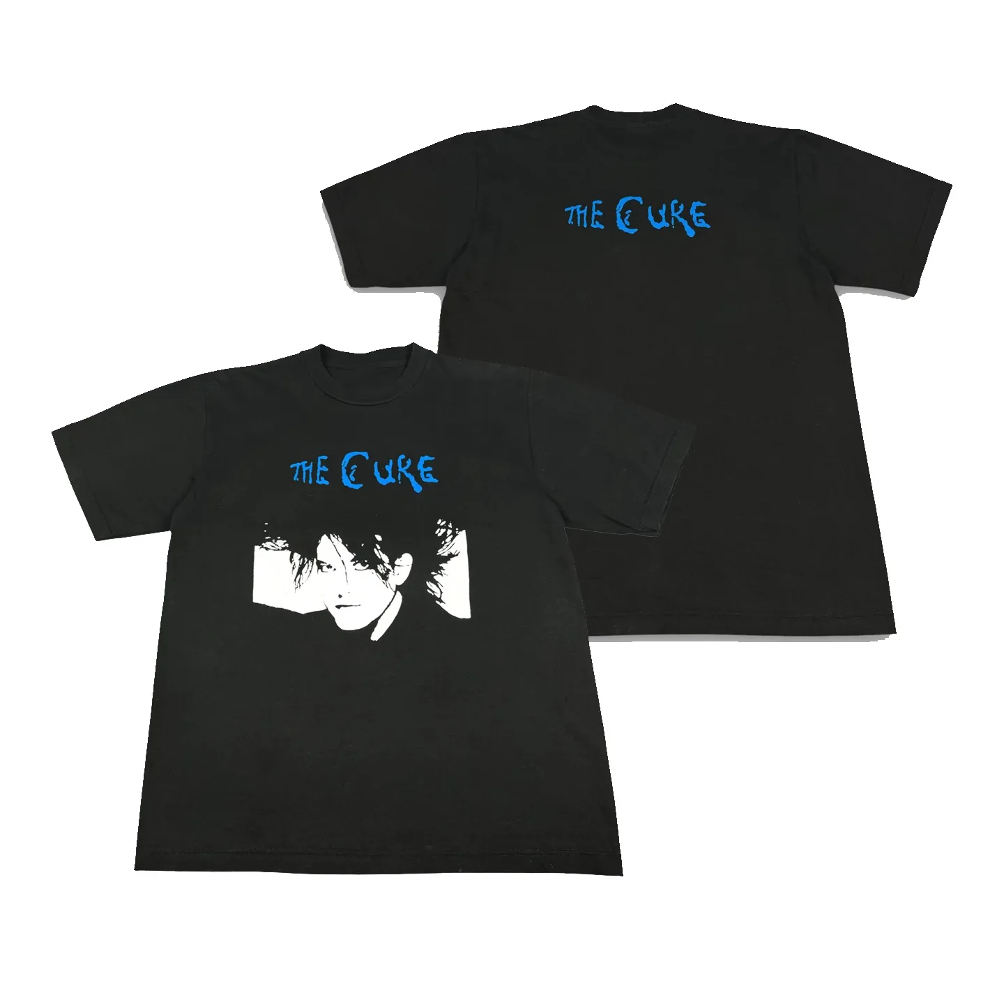 Hot The Cure Band's American-style Rock Short-sleeved Vintage Loose-fitting Casual Printed Men's T-shirt