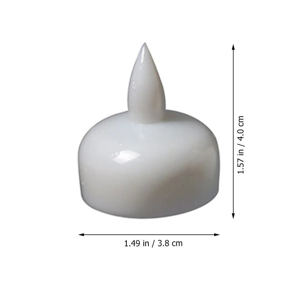 12Pcs LED Floating Lamp Waterproof Smokeless Safe for Pool Pond Spa Bathtub Wedding Party Festival Garden Decoration
