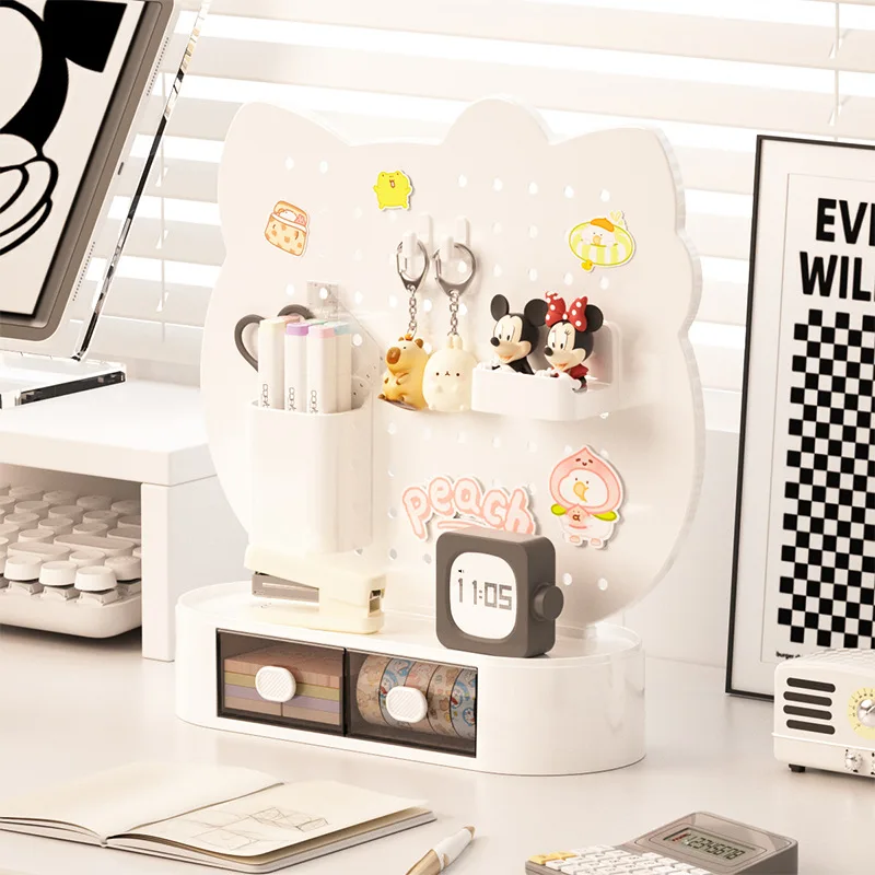 

Desktop storage, perforated board, storage rack, desk, office storage box