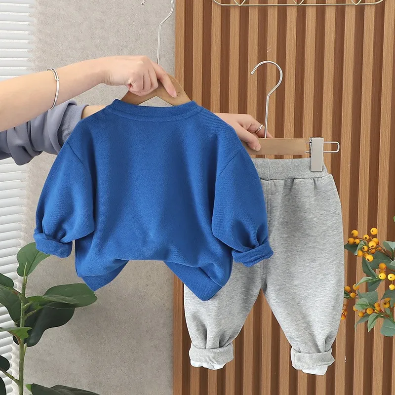 New Spring Autumn Baby Clothes Suit Children Boys Girls Cartoon T-Shirt Pants 2Pcs/Sets Toddler Casual Costume Kids Tracksuits