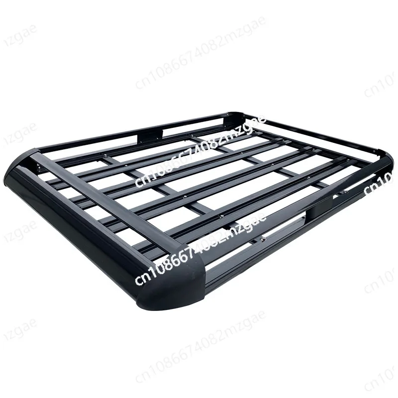 Single frame car luggage rack frame shelf car thickened aluminum alloy roof frame modified car SUV universal black