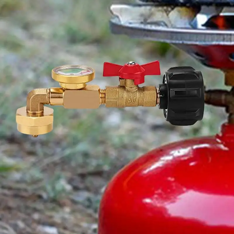 Propane Tank Refill Adapter Solid Brass 1lb Propane Tank Refill Adapter With Valve And Gauge Propane Refill Accessory Tank