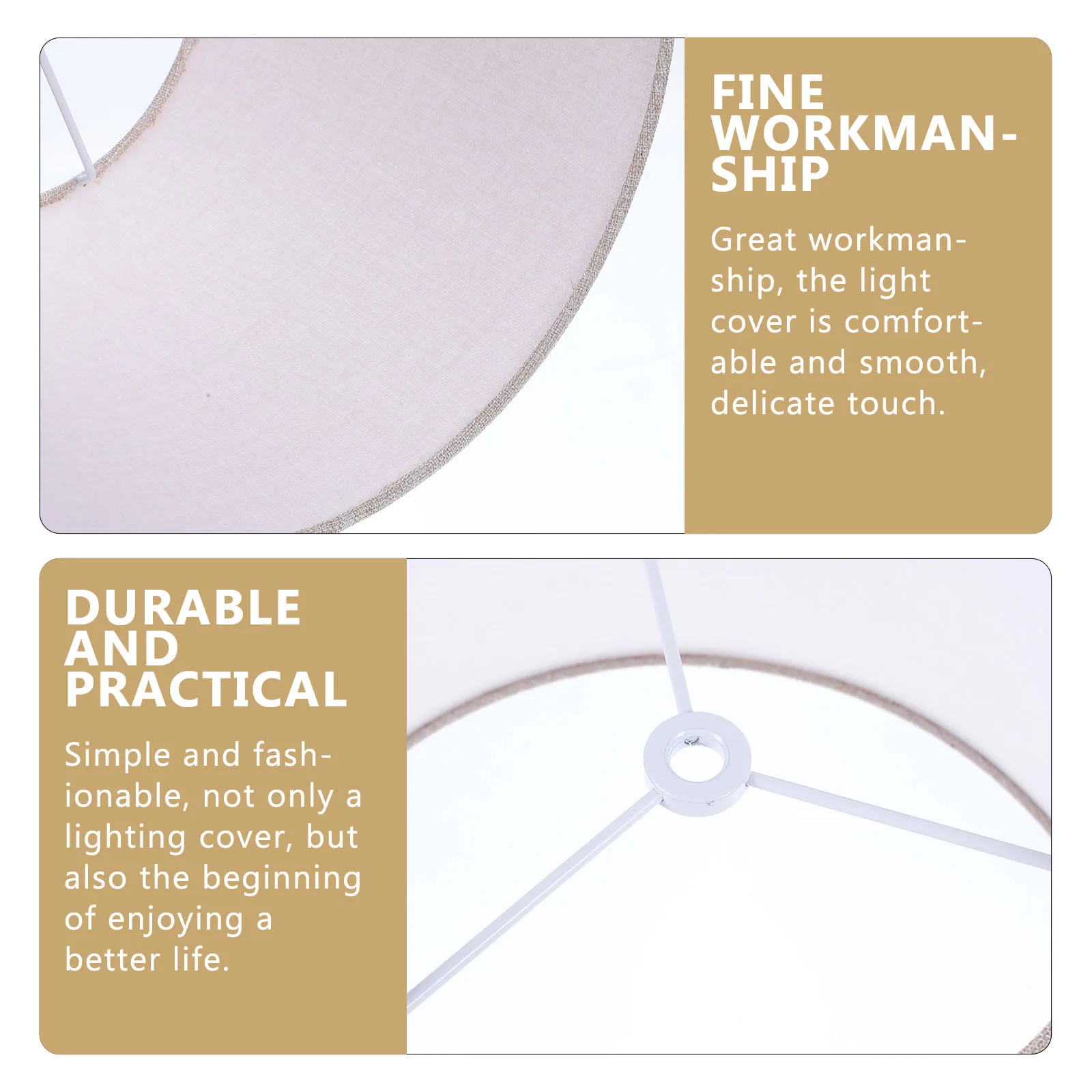 

Table Lamp 180x280x190H Beige Fabric Lampshade for Desk Lamps Replacement Lampshades For St Lamps Cloth Cover Bedroom