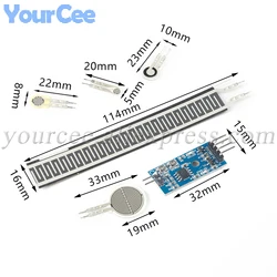 Load Cell Resistive Membrane Pressure Sensor Module Flexible Force Sensitive Analog FSR402 4mm 5mm 7mm 110mm For Arduino