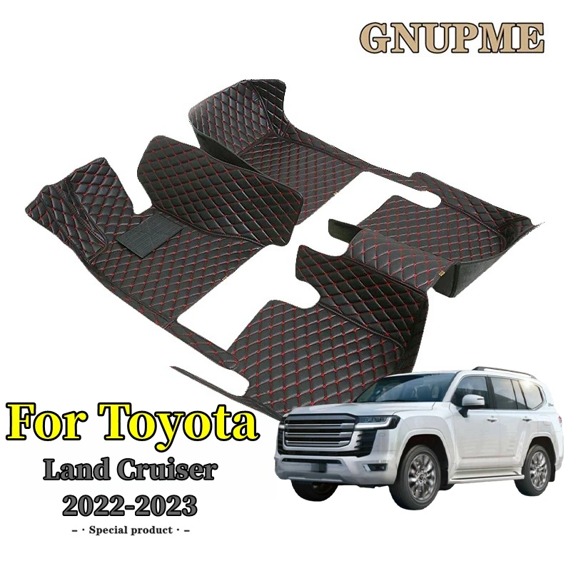 

GNUPME Custom Car Floor Mats For Toyota Land Cruiser 2022 2023 2022-2023 Auto Carpets Foot Coche Accessorie