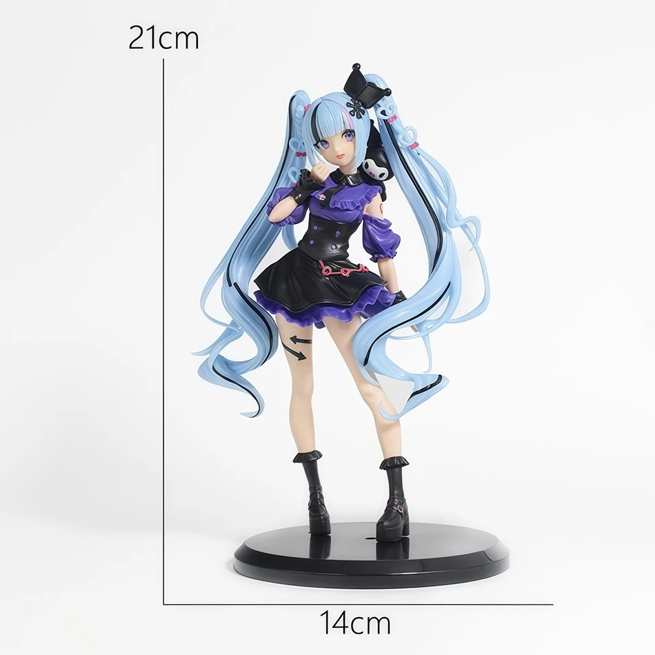 Neue Anime Hatsune Miku Utau Kasane Vocaloid Trio-Try-iT Vocaloid Actionfigur Modell Spielzeug Niedliches Action-Modell PVC Sammlerstück Geschenk – Detail 8