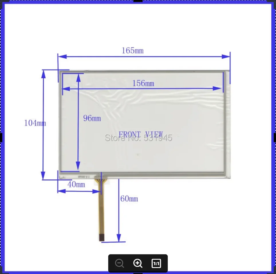 

ZhiYuSun 165mm*104mm XWT269 165*104 7 -inch resistive touchscreen display on the outside flat screen handwriting AT070TN83