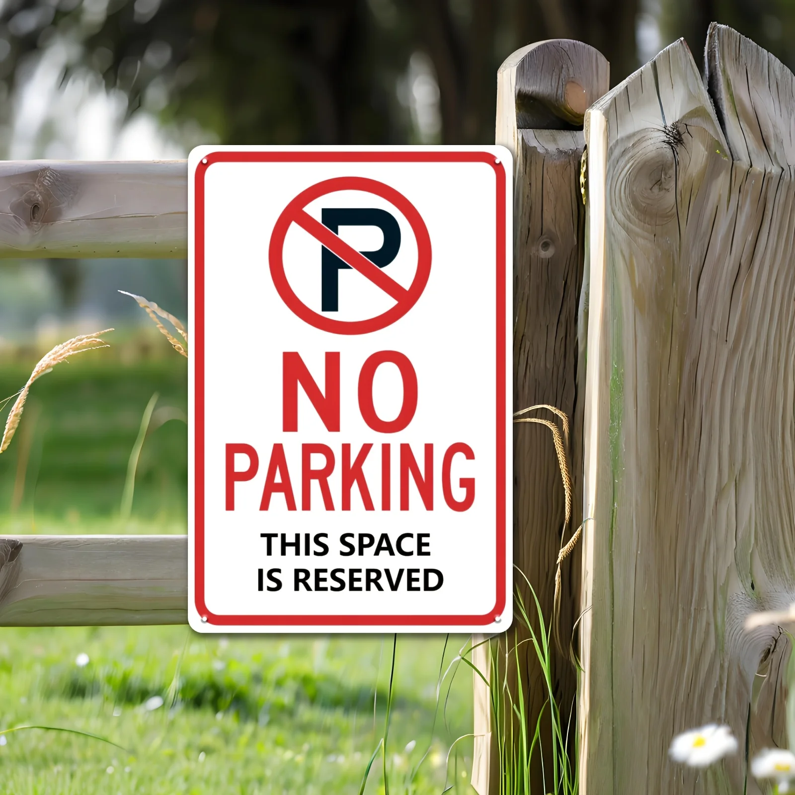 2D planar type, [2D planar type] 1 independent wooden signboard, without a parking signboard made of wood material