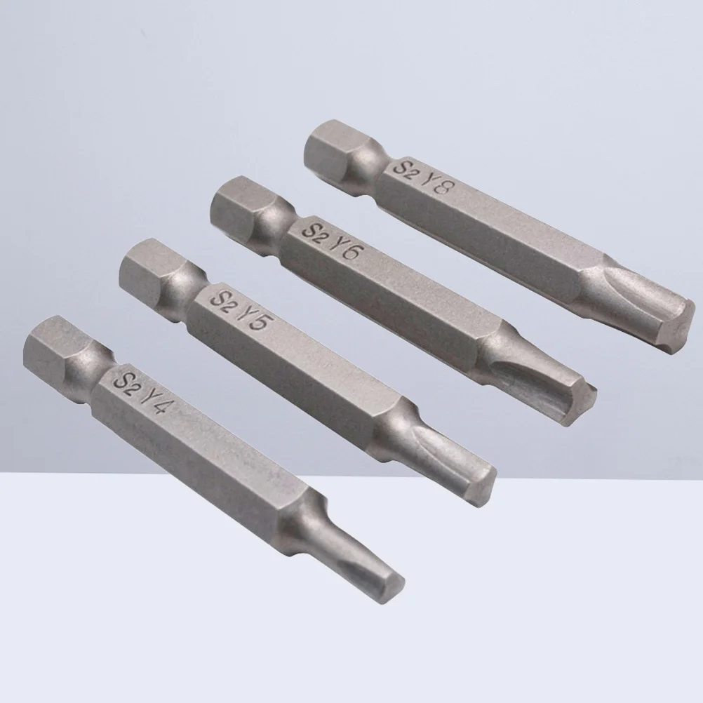 

4Pcs Triangle Head Screwdriver Bits Magnetic Durable Steel High Precision for Pneumatic Electric Screwdrivers Anti-Theft