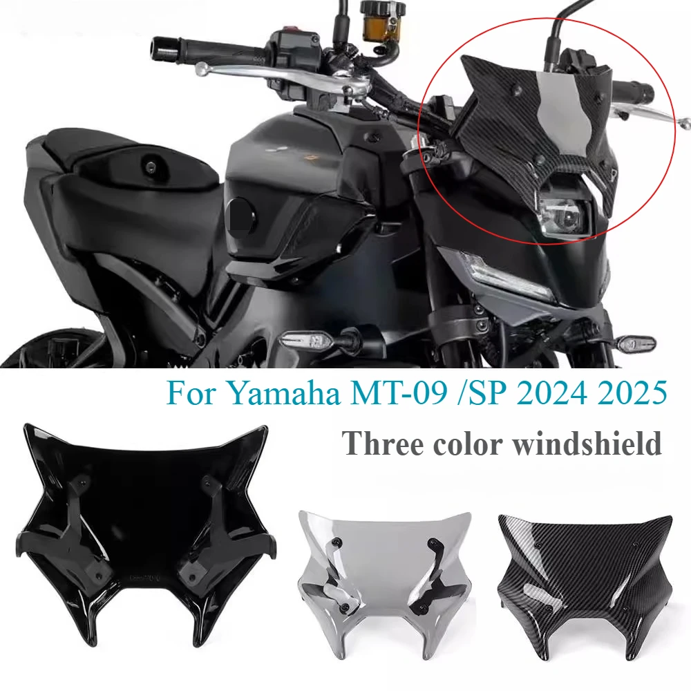 

For YAMAHA MT-09 2024 MT09 SP MT 09 2024 2025 Motorcycle Accessories Windshield Windscreen Wind Shield Deflectors Windshield