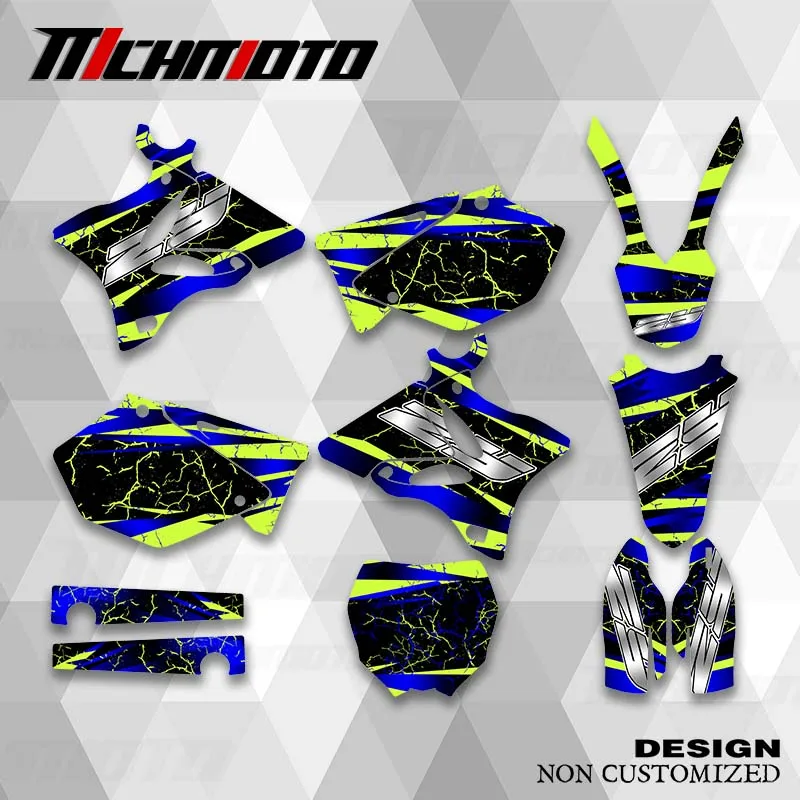 

MCHMFG For YAMAHA YZ125 250 2002 2003 2004 2005 2006-2014 Graphics Decals Stickers Motorcycle Background Custom