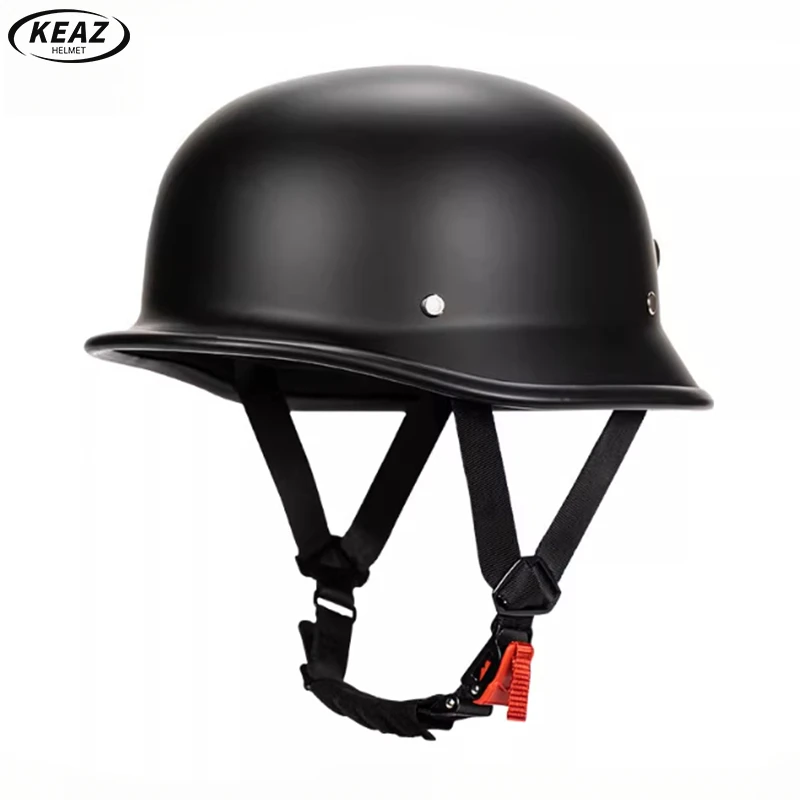 M35 الألمانية الرجعية الجندي خوذة DOT المعتمدة المبحرة دراجة نارية نصف خوذة كبيرة الحجم خوذة ركوب خوذة للجنسين للتنقل