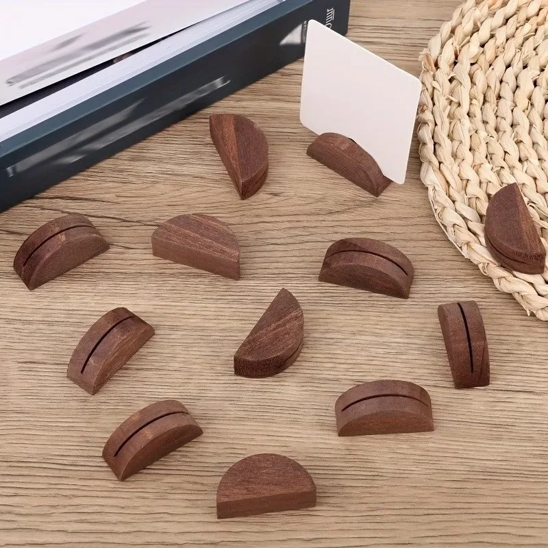44 pcs Stable Flat Bottom Table Place Card Holders, great for Seating Card Stands, Aesthetic Minimal Design