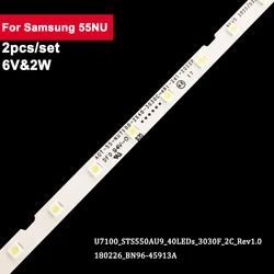 2PcsLed Backlights Strip For UE55NU7100K UE55NU7090 UE55NU7100 UE55NU7105 55NU7100 BN96-45913A 46033A STS550AU9 UE55NU7170 UE55N