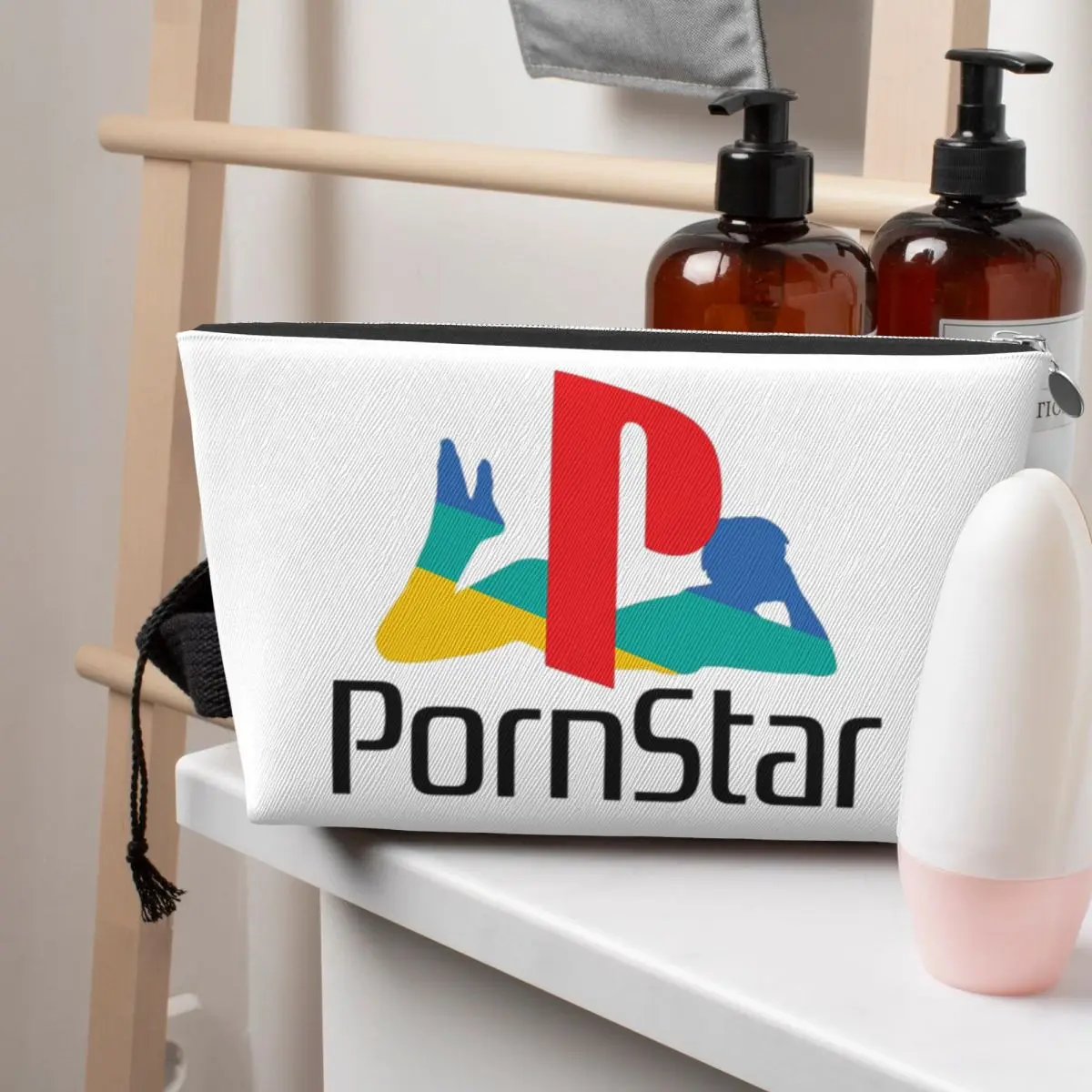 حقيبة مستحضرات التجميل النسائية البيضاء من Ps Pron Star، حقيبة تنظيم المكياج للسفر، صندوق أدوات تخزين أدوات الزينة