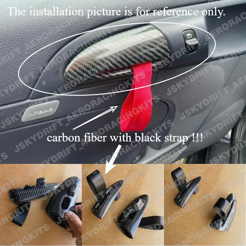 

For Porsche 987 Cayman/ Boxster/ 997 Carrera GT3 Door Pulls Handle Carbon Fiber