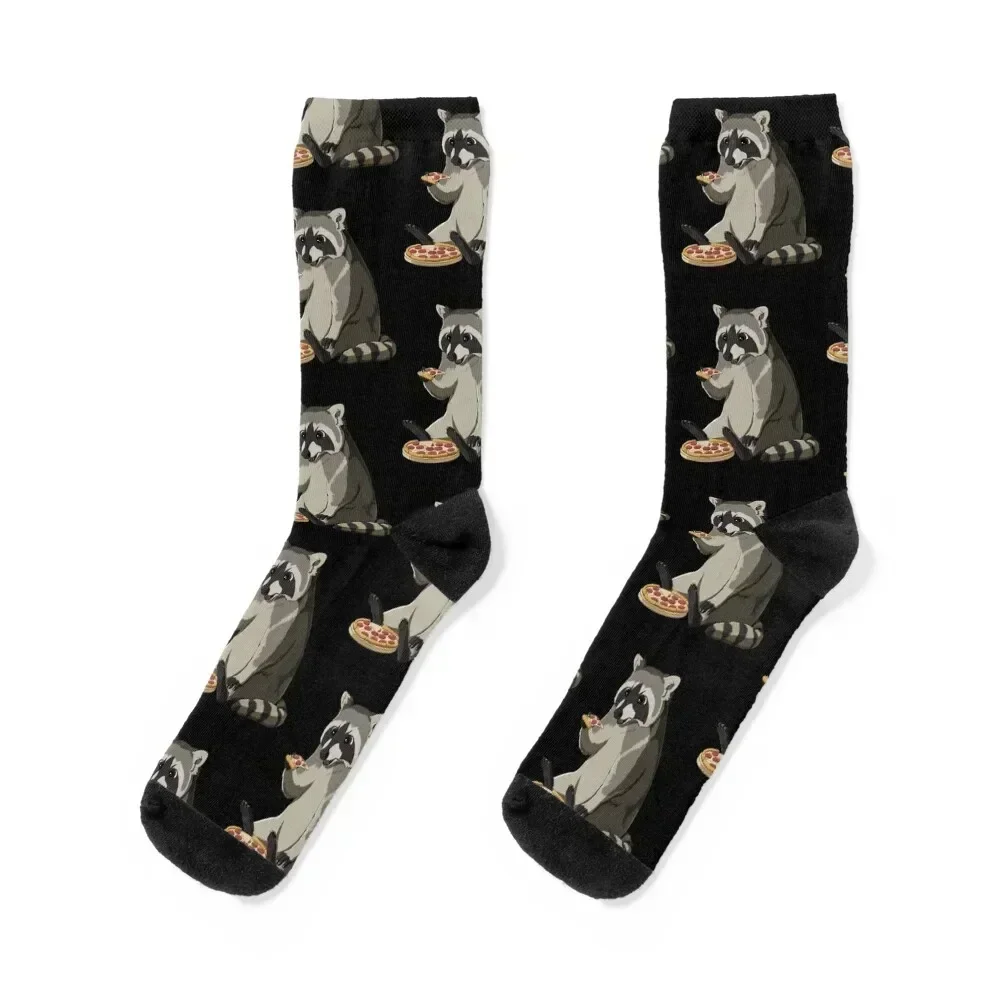 

Raccoon Pizza Food Lover Socks crazy hip hop cotton cool Socks For Girls Men's