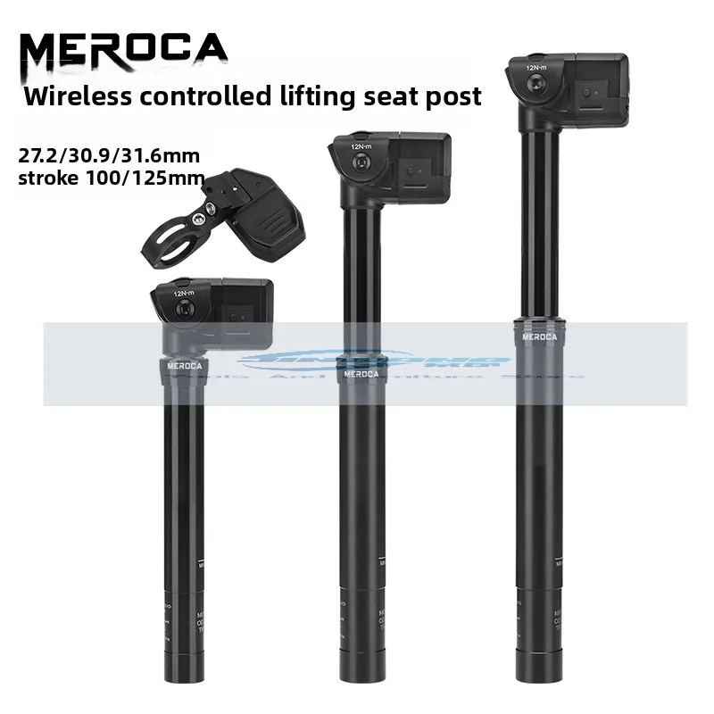 

MEROCA Wireless Electronic Lift Seat Tube Enduro Mountain Bike Seat Tube Electronically Controlled Lift Road Bike Seat Pole