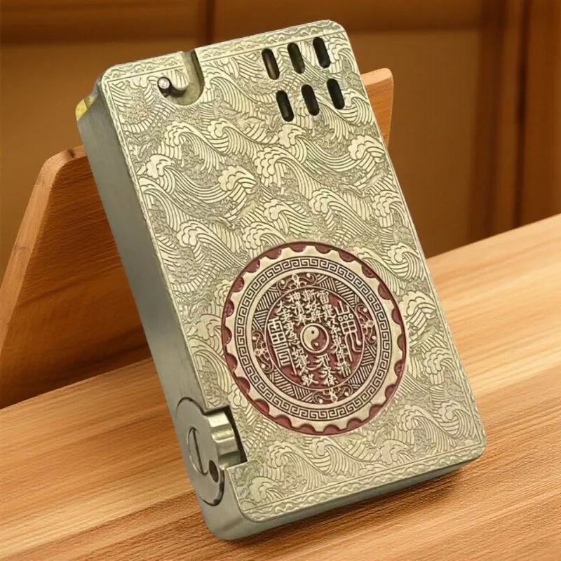 2026 New Semi-automatic Ignition National Trend Creative Lighter Cool Three-dimensional Relief First Choice for Gift Giving