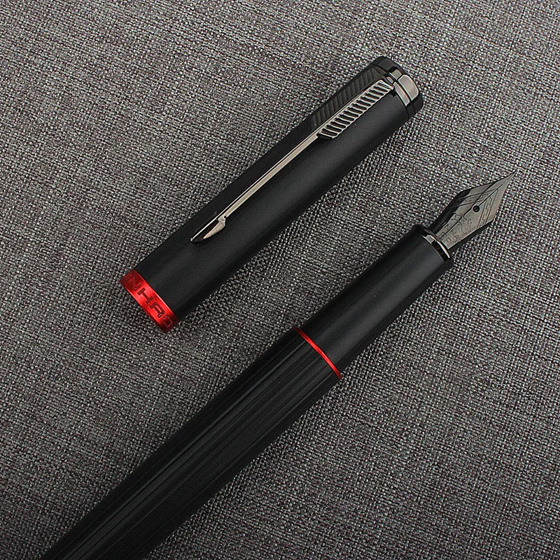 Jinhao 88 Metal Fountain Pen F Nib 0.5mm Ink Pen Converter school Business Writing Gifts Pens With Arrow Clip