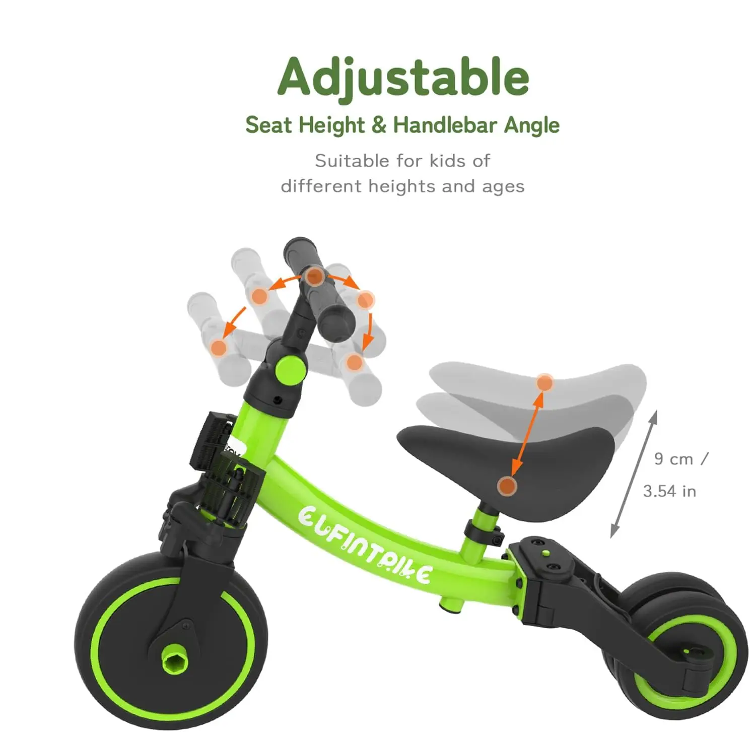 Bicicleta para niños pequeños 5 en 1 para niños de 1 año a 4 años, triciclo para niños pequeños, triciclo para niños, juguetes para niños y niñas, entrenamiento de equilibrio