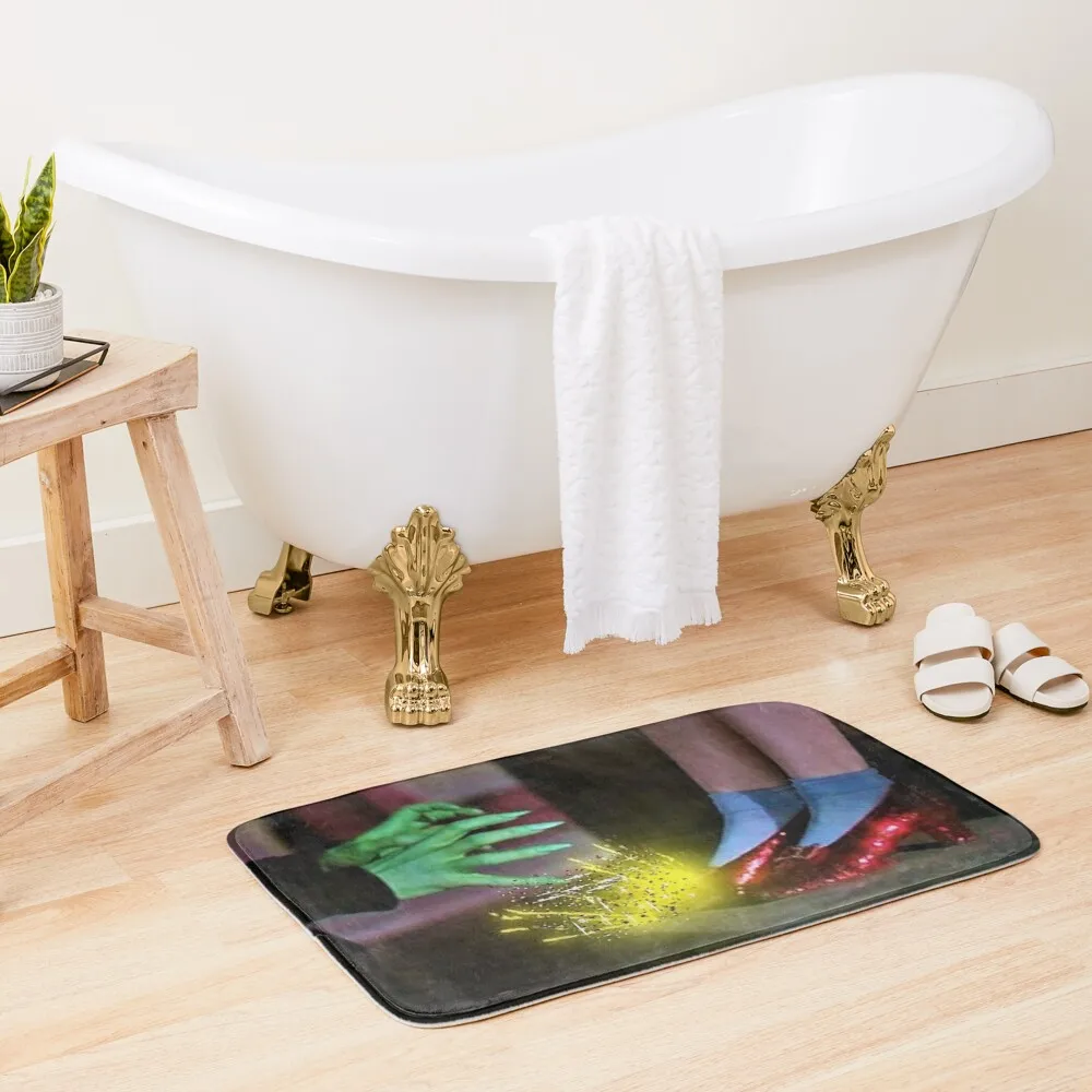 

Digital glitter edit Wicked witch wants those shoes maskruby slippersart edit Bath Mat Home Decor Non-Slip Pad Bathroom Kit Mat