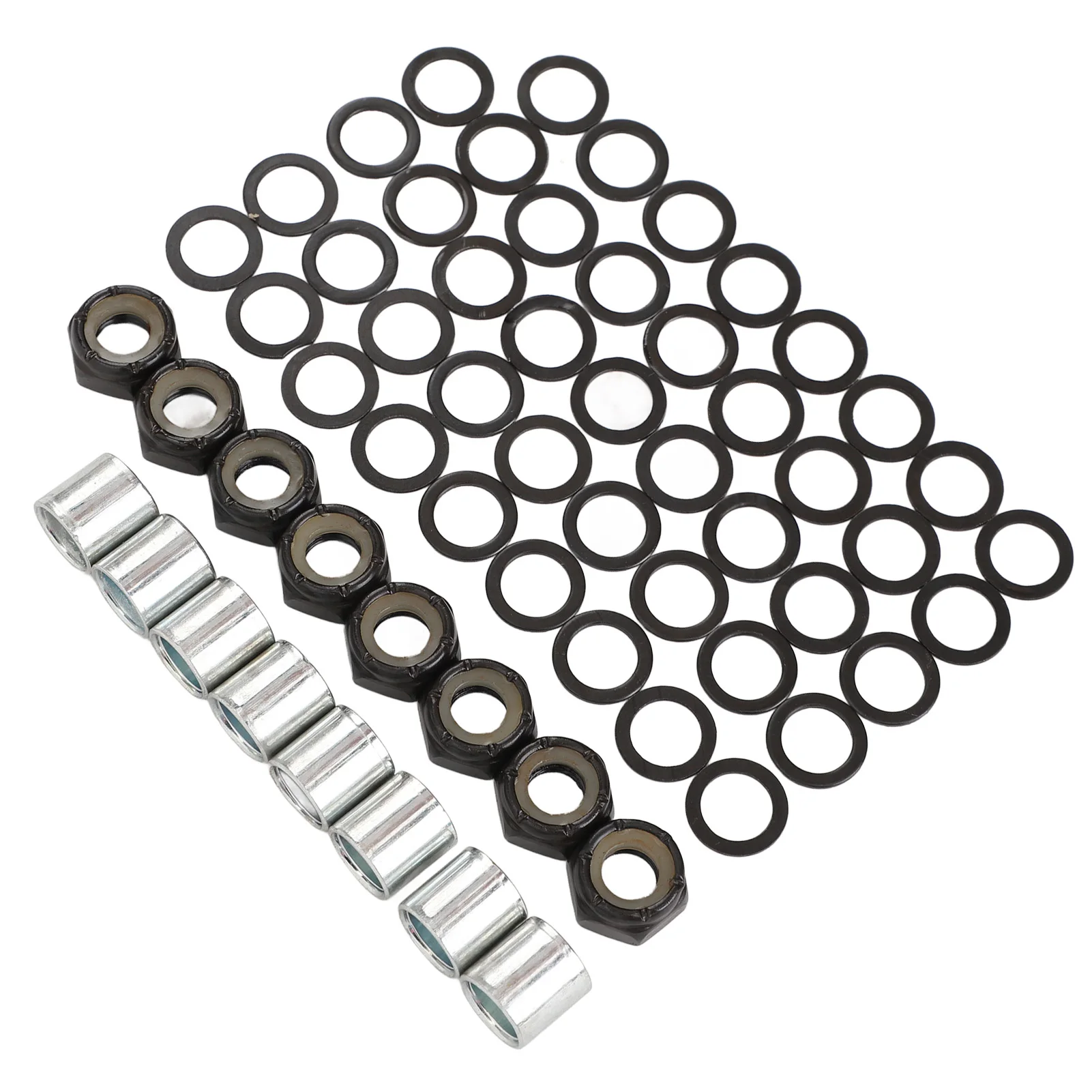 Kit de accesorios para monopatín y camión, espaciadores de hierro, Tuercas de eje y anillos de velocidad para monopatín y Longboard, ZK30 56 piezas